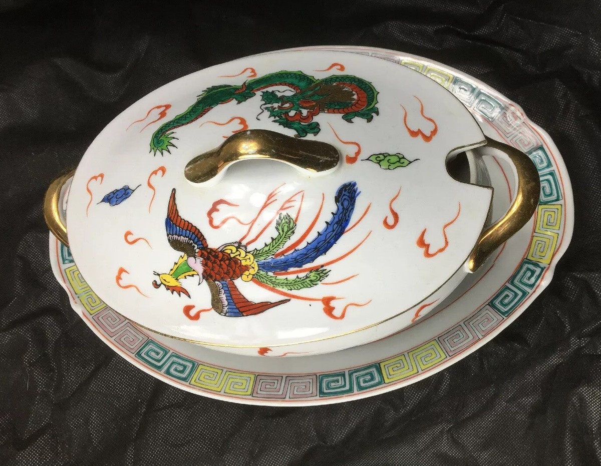 VINTAGE ORIENTAL CHINESE Tureen With matching Liner | eBay