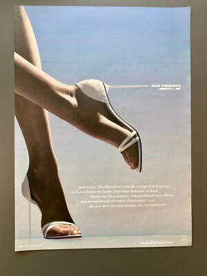 Air France First Class High Heels 2008 Vintage Ad Werbung Reklame
