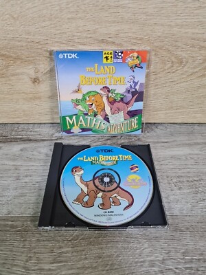 Das Land vor unserer Zeit Mathematik Mathe Abenteuer PC Spiel selten 1999 Vintage GRATIS UK P+P