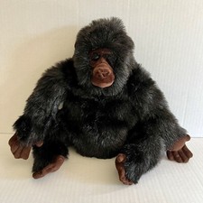 DAKIN APPLAUSE HUGGABLES "Jake" Realistic Black Gorilla Stuffed Animal Plush
