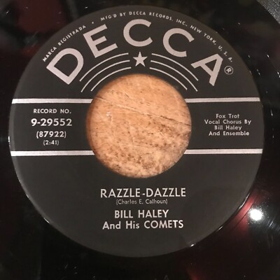 HEAR- 1955 ROCK'N'ROLL - BILL HALEY & HIS COMETS -RAZZLE DAZZLE/TWO HOUND DOGS
