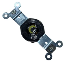 HUBBELL HBL4710 TWIST-LOCK SINGLE RECEPTACLE 15A 125V 2 POLE 3 WIRE GROUNDING
