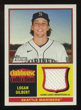 2025 Topps Heritage Baseball Clubhouse Collection Logan Gilbert Card # CCR-LG
