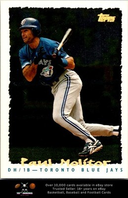 1995 Topps CyberStats (Spectralight) BASEBALL #023 Paul Molitor