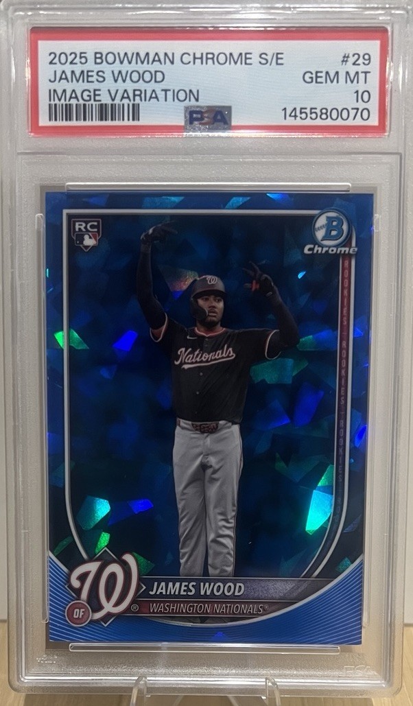 2025 Bowman Chrome Sapphire - James Wood #29 Image Variation (RC) PSA 10
