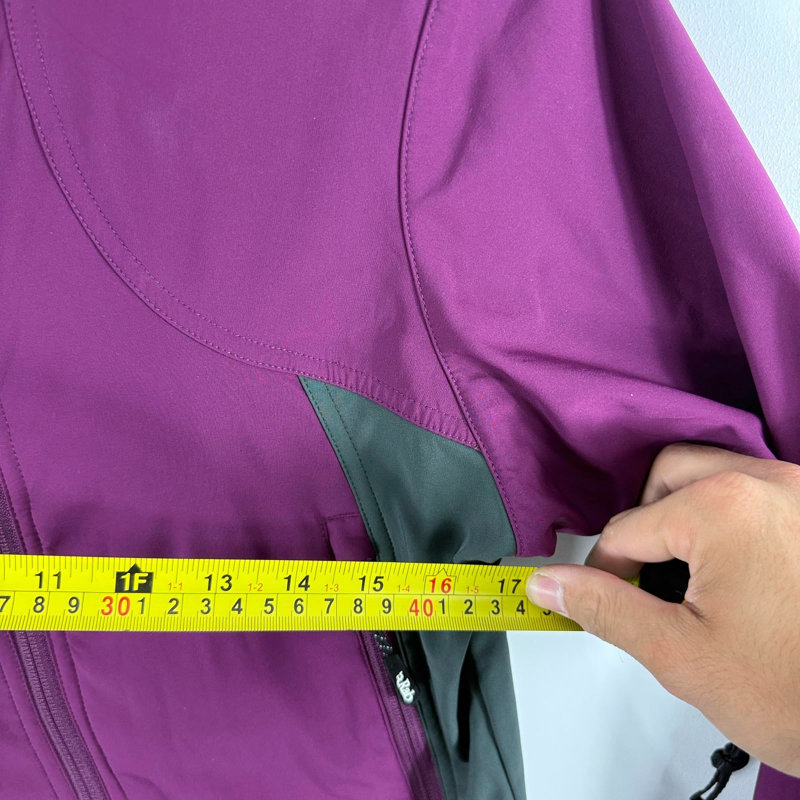Women's Rab Baltoro Lite Purple Polartec Power Shield Sz UK 10 Softshell Jacket image 9