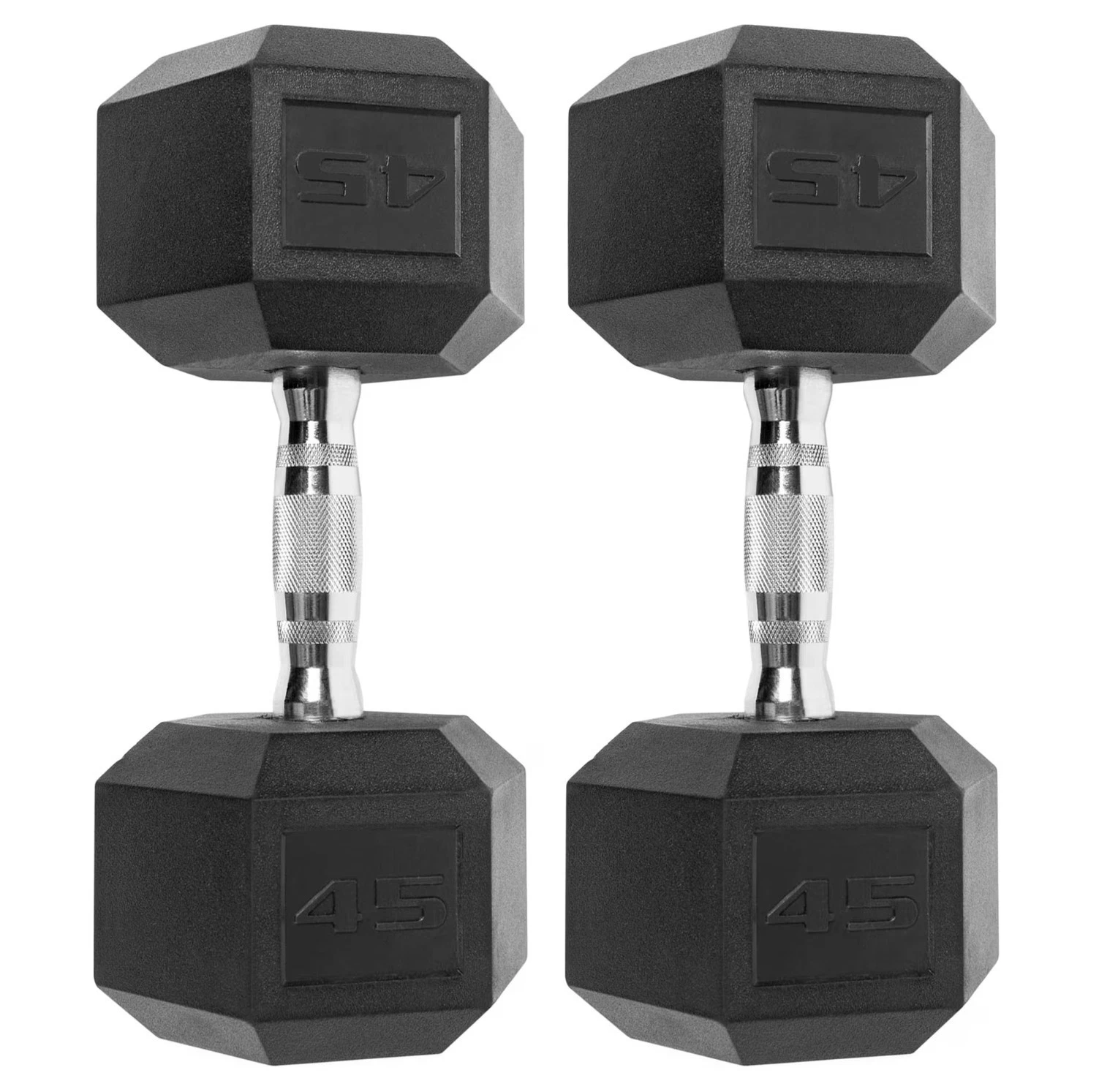 Set of 2 CAP Barbell Rubber-Coated Hex Dumbbells
Opens in a new window or tab