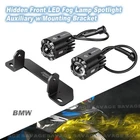 Hidden Front LED Fog Lamp Spotlight Auxiliary w/Mounting Bracket For BMW S1000RR