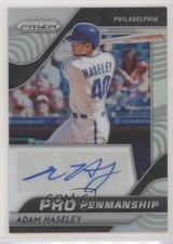 2020 Panini Prizm Pro Penmanship Silver Prizm Adam Haseley #PP-SH Auto 0j7g