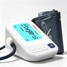 Arm Blood Pressure Meter LCD Portable Accurate Blood Pressure Gauge for Home use