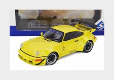 SOLIDO 1807518 Porsche 911 964 RWB Body Kit Coupe 2024 Yellow 1/18