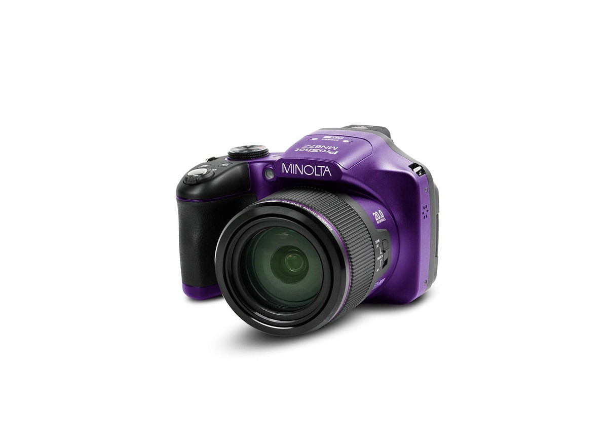 Minolta ProShot MN67Z-P 20 MP Bridge Digital Camera - Purple