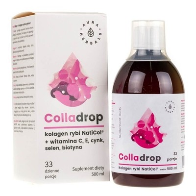 Aura Herbals Colladrop Fish Collagen NatiCol  + Vitamin C 500 ml