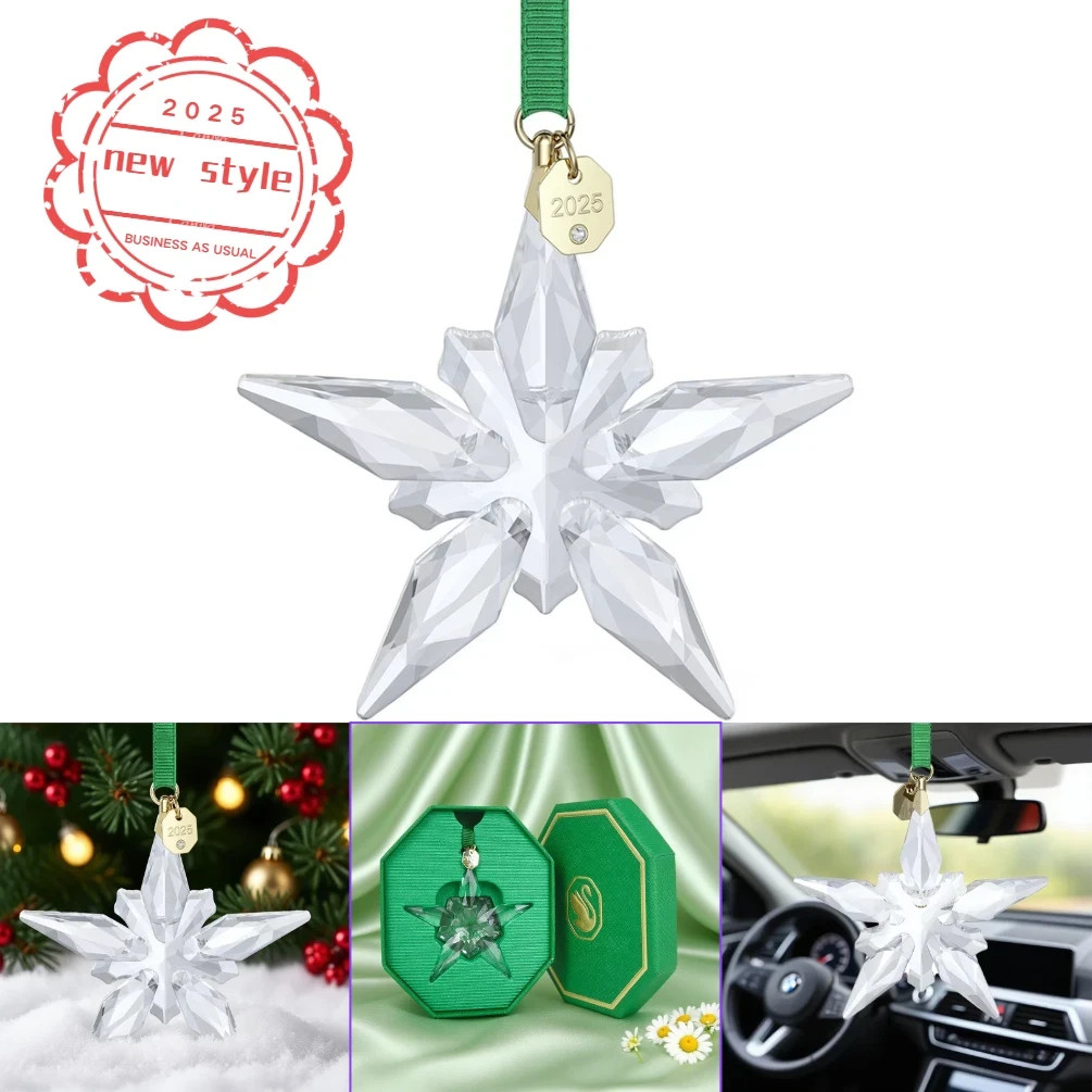 Swarovski Crystal 2025 ANNUAL EDITION LARGE CHRISTMAS ORNAMENT 5691172 AUTHENTIC