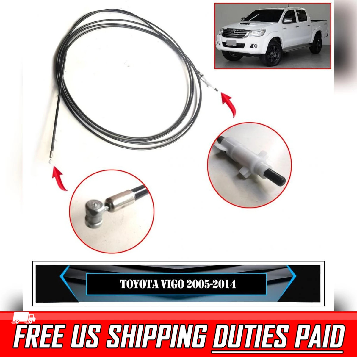 For Toyota Hilux 2005-2014 Fuel Gas Tank Door Lid Lock Release