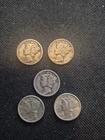 Assorted Mint 1936 & 39 Silver Mercury Dimes.  P,D&S.