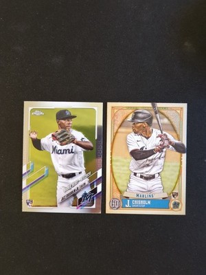2021 Topps Chrome Update Jazz Chisholm Rookie RC Rookie Debut and Gypsy Queen 