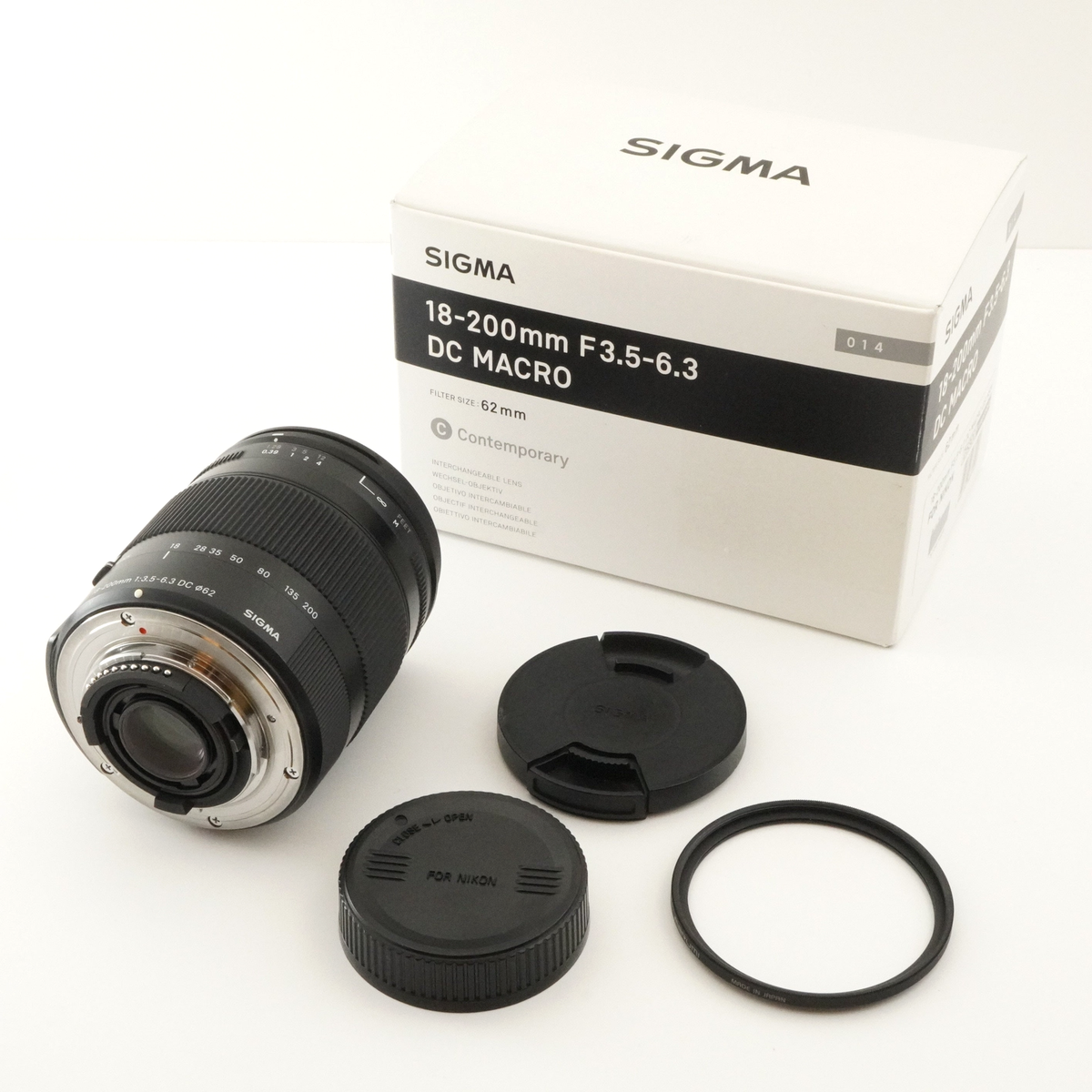 SIGMA 18-200mm F3.5-6.3 Contemporary DC OS HSM for Nikon In Box