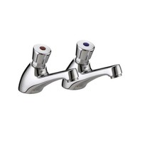 Bristan Non Concussive Basin Taps - Chrome (VA NC 1/2 C)
