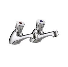 Bristan Non Concussive Basin Taps - Chrome (VA NC 1/2 C)