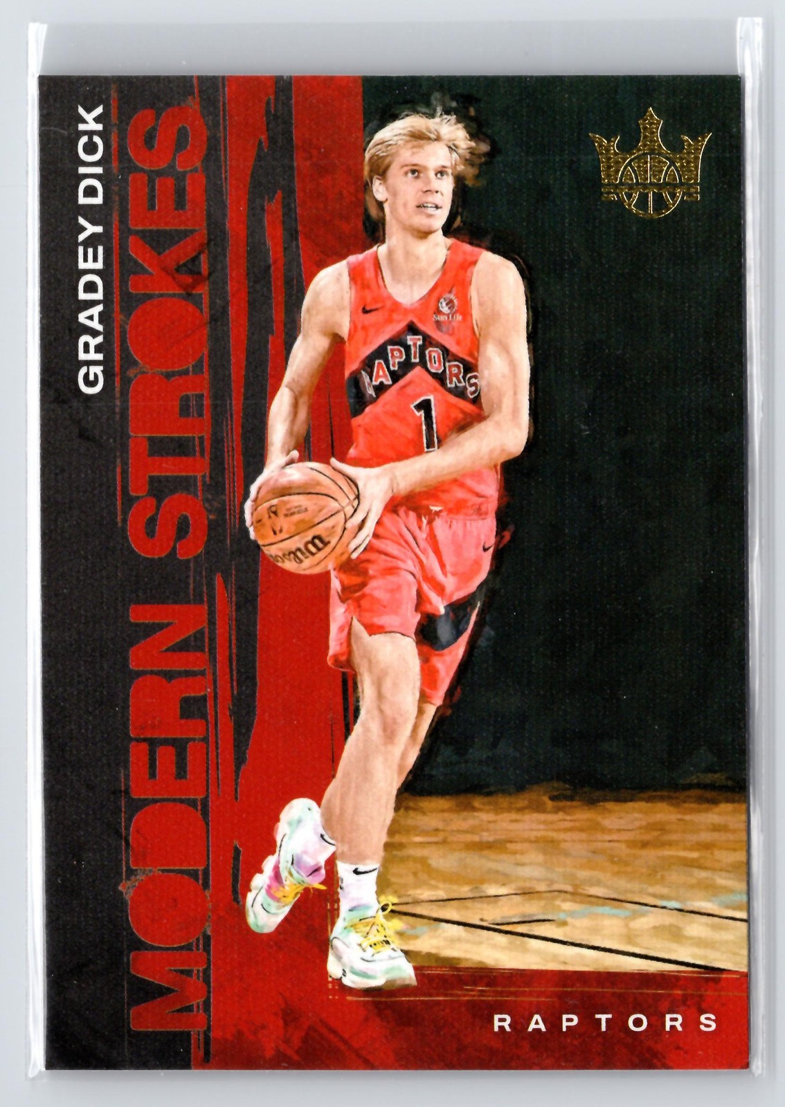 Gradey Dick 2023-24 Panini Court Kings Modern Strokes #2 Toronto Raptors