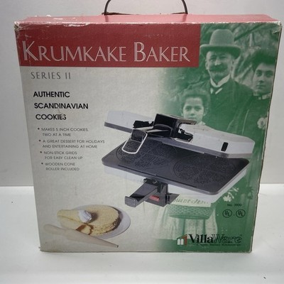 VillaWare Prego Series II Pizzelle Baker Model 3600   New Open Box