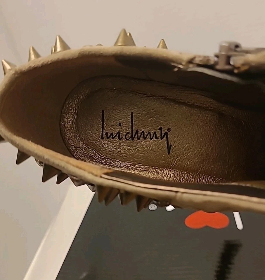 Tacones de aguja Luichiny de gamuza con tachuelas para mujer 7  Foto 3 de 4