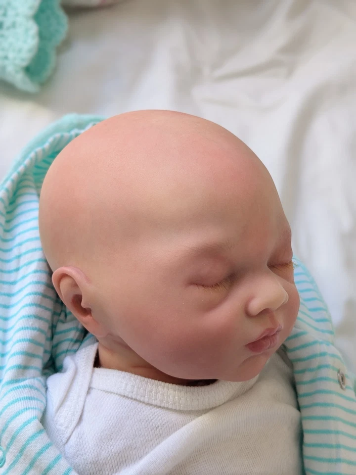 Reborn婴儿娃娃硅胶全身19英寸逼真新生儿婴儿 — 第 3/4 张图片