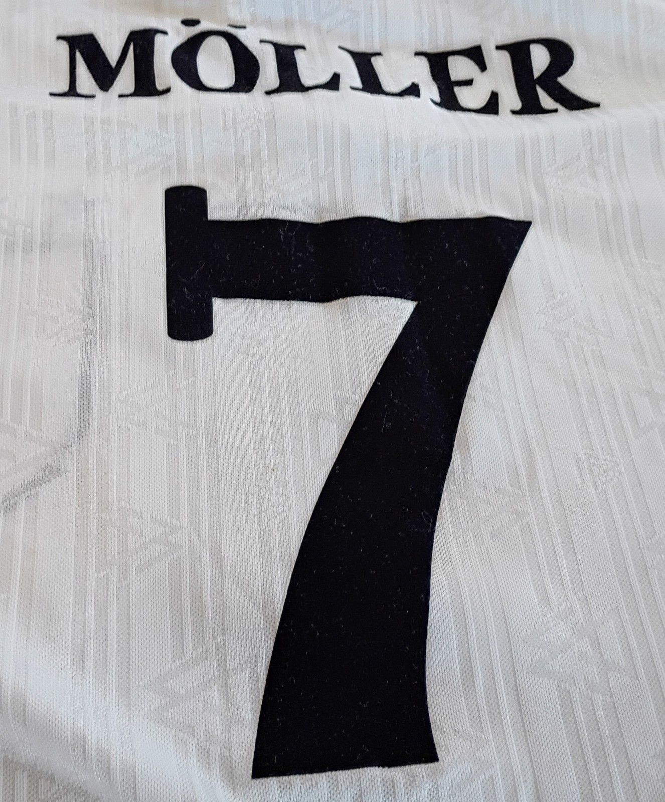 Vtg DUETSCHER FUSSBALL-BUND Adidas TURBO MOLLER #7 JERSEY SHIRT L Game Used?