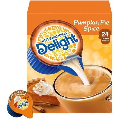 International Delight Coffee Creamer Singles, Pumpkin Pie Spice, 24 Count (Pac