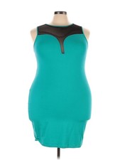 Assorted Brands Women Green Cocktail Dress 3X Plus