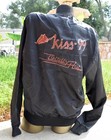 Vintage KISS 99 "Totally Hot" Women's Size M Black Satin Jacket Snap-Front Coat — photo 2