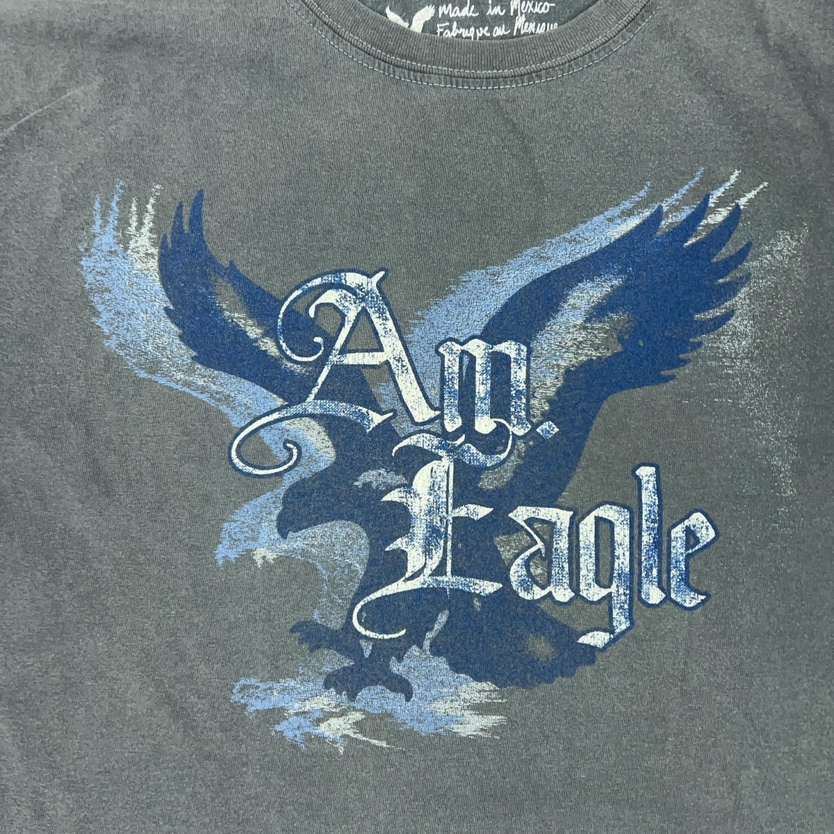 American Eagle Outfitters Shirt Mens Large Gray Eagle Graphic Tee