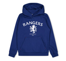 Kid's Rangers FC Hoodie Football Castore Contemporary Hoodie  - New
