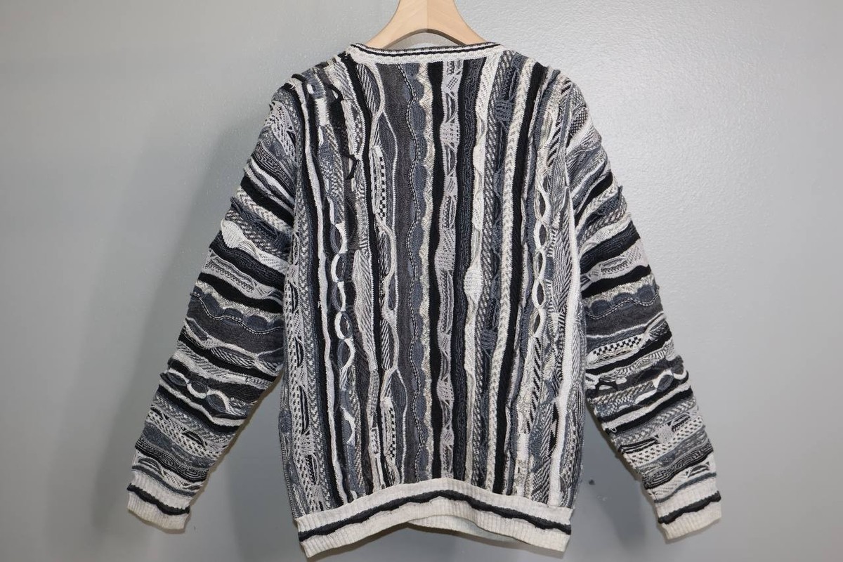 Vintage Roundtree Yorke 3D Knit Sweater Mens M Coogi Style