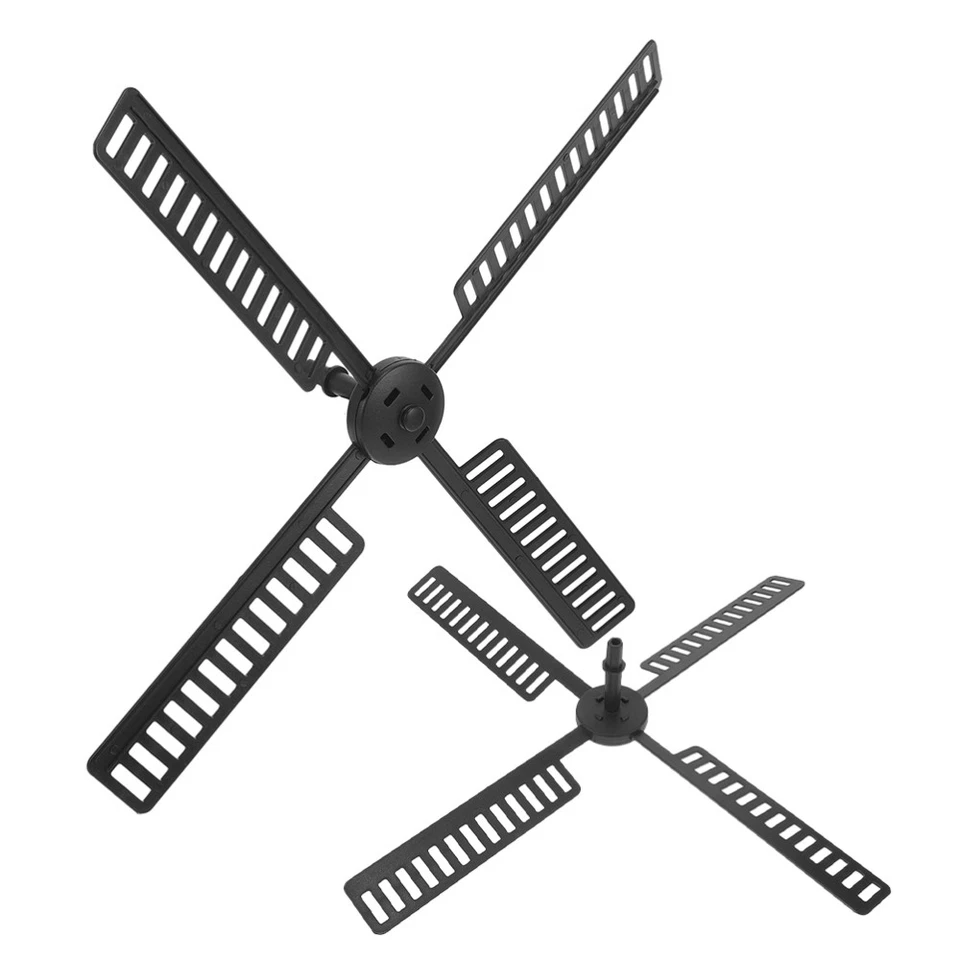 2 Pcs Leuchtturm Mit Solarwindmühle Gartenwindmühleneinsatz Dekorative - Bild 3 von 4
