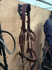 Halter Ego cognac bridle and reins Full