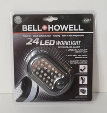 Bell Howell 24 LED Worklight Hook Magnet Flashlight & Spot Light NEW SEALED