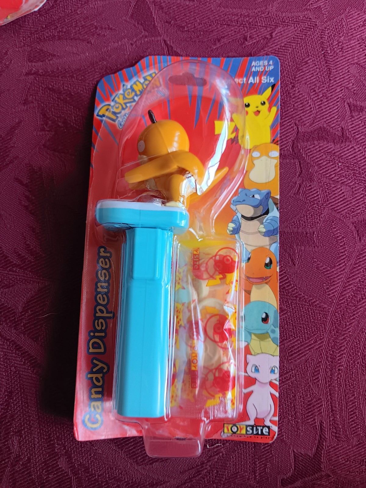 Lot Of Four Pokémon 1999 Toy Site Nintendo Pez Dispensers Pikachu Mew Blastoise