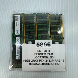 Lot of 8 Samsung M393A2G40EB1-CPB3Q 16GB PC4-17000 DDR4-2133MHz ECC Server RAM