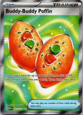 Buddy-Buddy Poffin ME01: Mega Evolution 167/132 NM Holo
