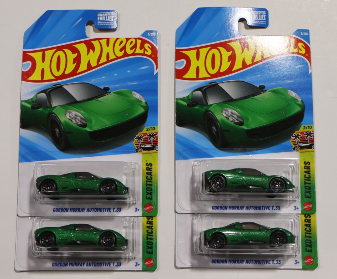 2026 Hot Wheels Mainline Case F Gordon Murray Automotive T.33 Series Lot Of 4
