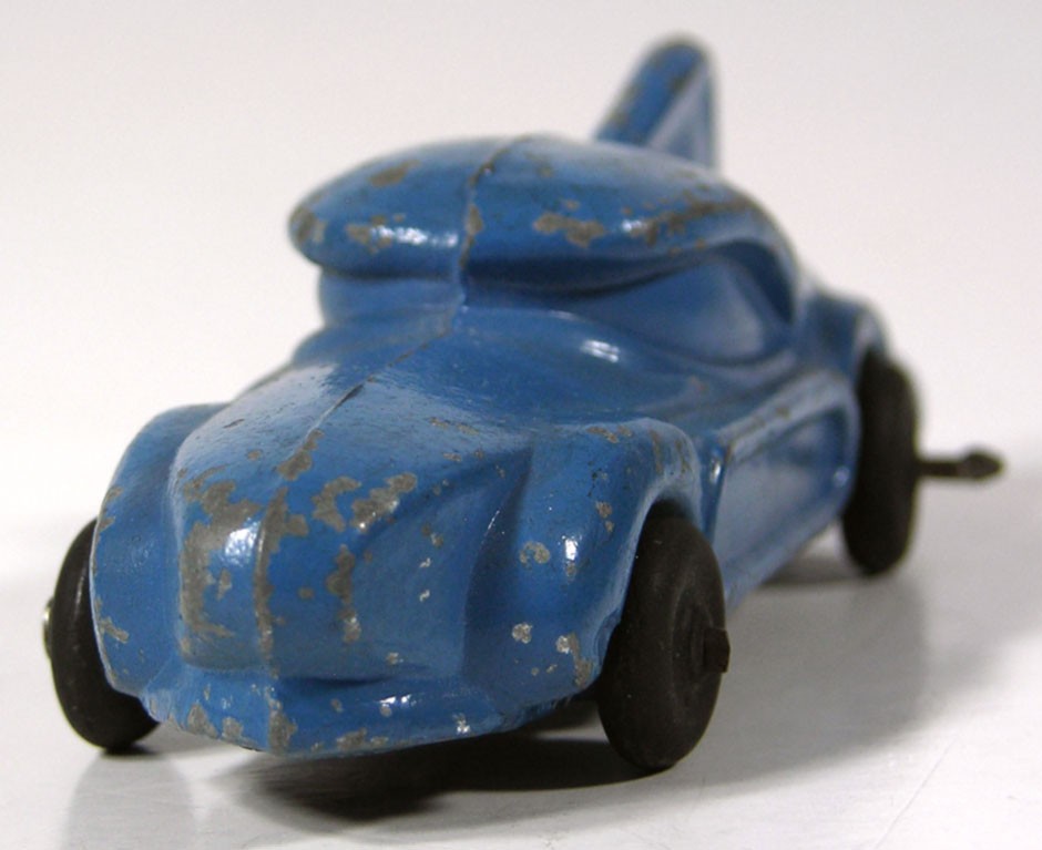 1940s SLUSH MOLD ASTRO MFG FUTURISTIC STREAMLINE TOY CAR IN ORIGINAL ...