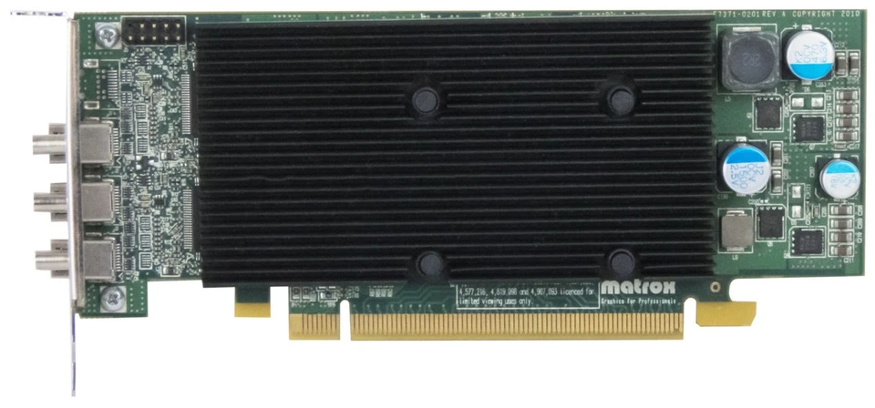 Matrox M9148 Graphics Card 1GB M9138-M9148 F7371-0201 PCIe X16 LP - Image 2 of 2