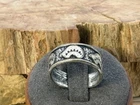 Vintage Sterling Silver Native American Bear Ring Signed Masha sz 8.25--512.26