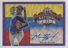 2020 Leaf Metal Draft National Pride Purple Wave /15 Miguel Yajure Auto 2a9