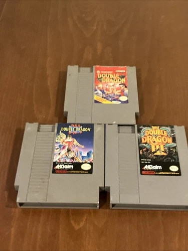 Double Dragon 1 2 3 Trilogy NES Nintendo Entertainment System Carts Only Tested