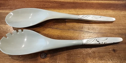 Southwind by Towle Sterling Silver Salad Serving Set 2pc HH with Green Nylon 12"