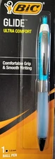 BIC GLIDE ULTRA COMFORT COMFORTABLE SMOOTH WRITING 1.Omm ball Pen( 1 ) Pen New 