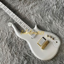 New Prince Electric Guitar,pearl white ,White Painted Fretboard,Gold Hardware